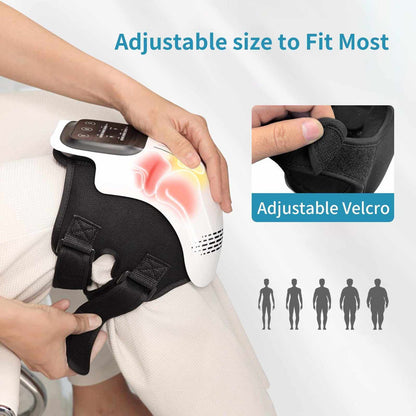 Intelligent home use electric kneading knee massager with heating and vibration for pain relief